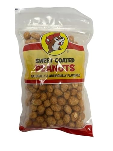 Buc-ee's Salted, Sweet and Spicy Peanuts - Coated, Organic Dry Roasted Peanuts, Plant Based Protein Snack & Classic Cocktail Peanuts - Pantry Staples
