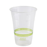 16 Oz. PLA Clear Corn Plastic Biodegradable Cold Cup (Pack of 50)