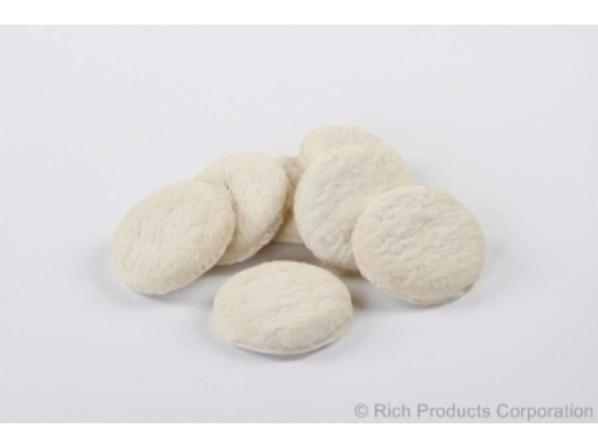 Rich Products Round Biscuit Dough, 2.2 Ounce -- 216 per case.