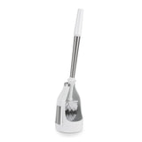 Polder Stainless Steel Toilet Brush Caddy Black 2 Pack + 2 Replacement Brush Heads