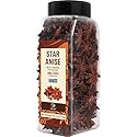 Soeos Star Anise Seeds 6oz (170g), Non-GMO Verified, Great for Baking and Tea, Anis Estrella, Whole Chinese Star Anise Pods, Dried Anise Star Spice