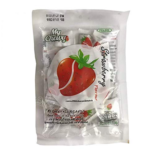My Chewy Milk Candy, Soft Chewy Candy 19 tablet, Size 67g X 2 Packs (Strawberry Flavour)