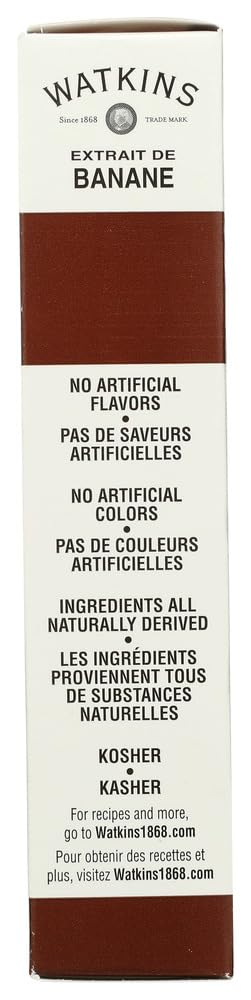 Watkins Extract 2oz Bottle (Pack of 3) Choose Flavor Below (Imitation Banana)