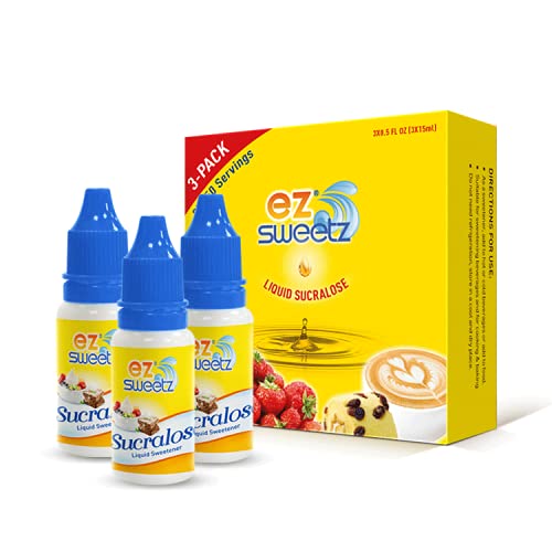 0.5 oz - Liquid Sweetener 450 Servings/Bottle | 3-Bottle x 1-Pack