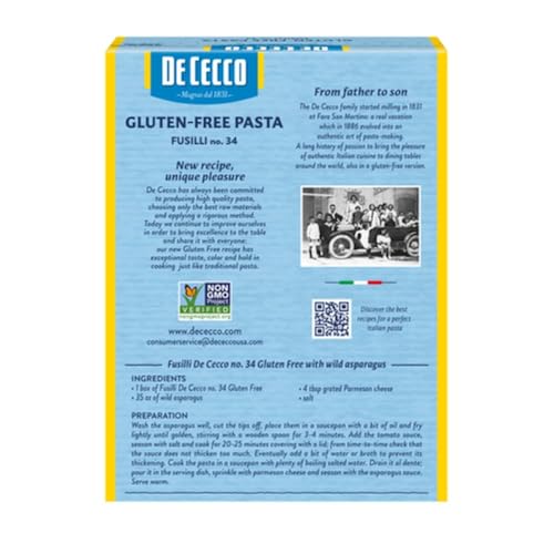 DE CECCO PASTA Fusilli Pasta, 12 OZ