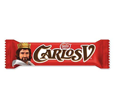 Carlos V Milk Chocolate 27 Pack, 20g Each Authentic Mexican Candy with Free Chocolate Kinder Bar Included