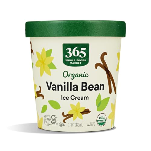 365 by Whole Foods Market, Organic Vanilla Bean Ice Cream, 1 pint