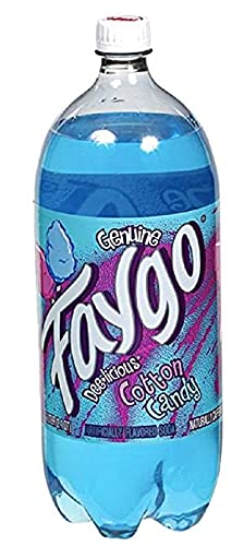 20oz Faygo Cotton Candy Soda Pop bottles, Pack of 12 (Total 240 FL OZ)