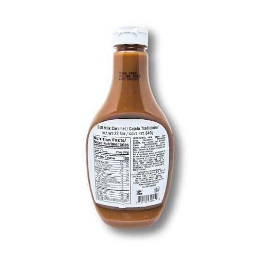 La Zagala Soft Milk Caramel Cajeta, Traditional Mexican Dessert Spread, 22.5 oz, Pack of 3