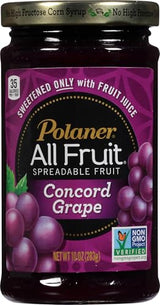 Polaner All Fruit Spreadable Fruit, Grape, 10 Ounce
