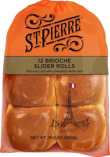 St. Pierre, Brioche Slider Rolls, 12-Ct, 16.9 Oz