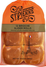 St. Pierre, Brioche Slider Rolls, 12-Ct, 16.9 Oz