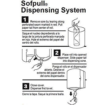 Georgia Pacific Sofpull 28125 Jr Capacity Premium Centerpull Paper Towels, White, Poly-bag Protected (1 Individual Roll of 275)