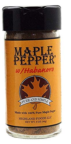 Sweet Heat New England Gift Set - Spicy Hot Pepper - Habanero Maple Pepper Habanero Smokey Maple Mustard and Ghost Pepper Maple Syrup