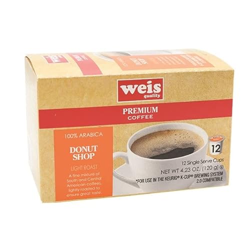 Weis Quality, Single Serve Coffee Cups 100% Arabica Donut Shop, 4.23 Ounce