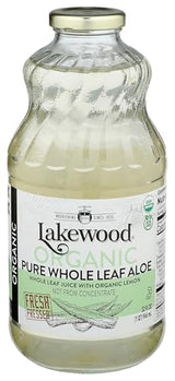 Lakewood, Organic Aloe Vera Leaf Juice, 32 Fl Oz (Pack of 1)