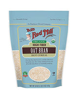 Bob's Red Mill Organic Oat Bran Hot Cereal 18 Ounce (Pack of 2)