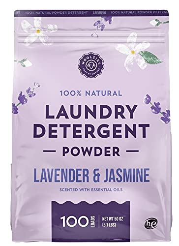 Woolzies 100% Natural Laundry Powder Detergent Soap Scented with Pure Essential Oils Extra Strength Biodegradable Formula, Safe for Sensitive Skin 100