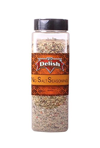 No Salt Seasoning (Spices, Herbs & Dried Vegetables blend) by Its Delish, (Large Jar)