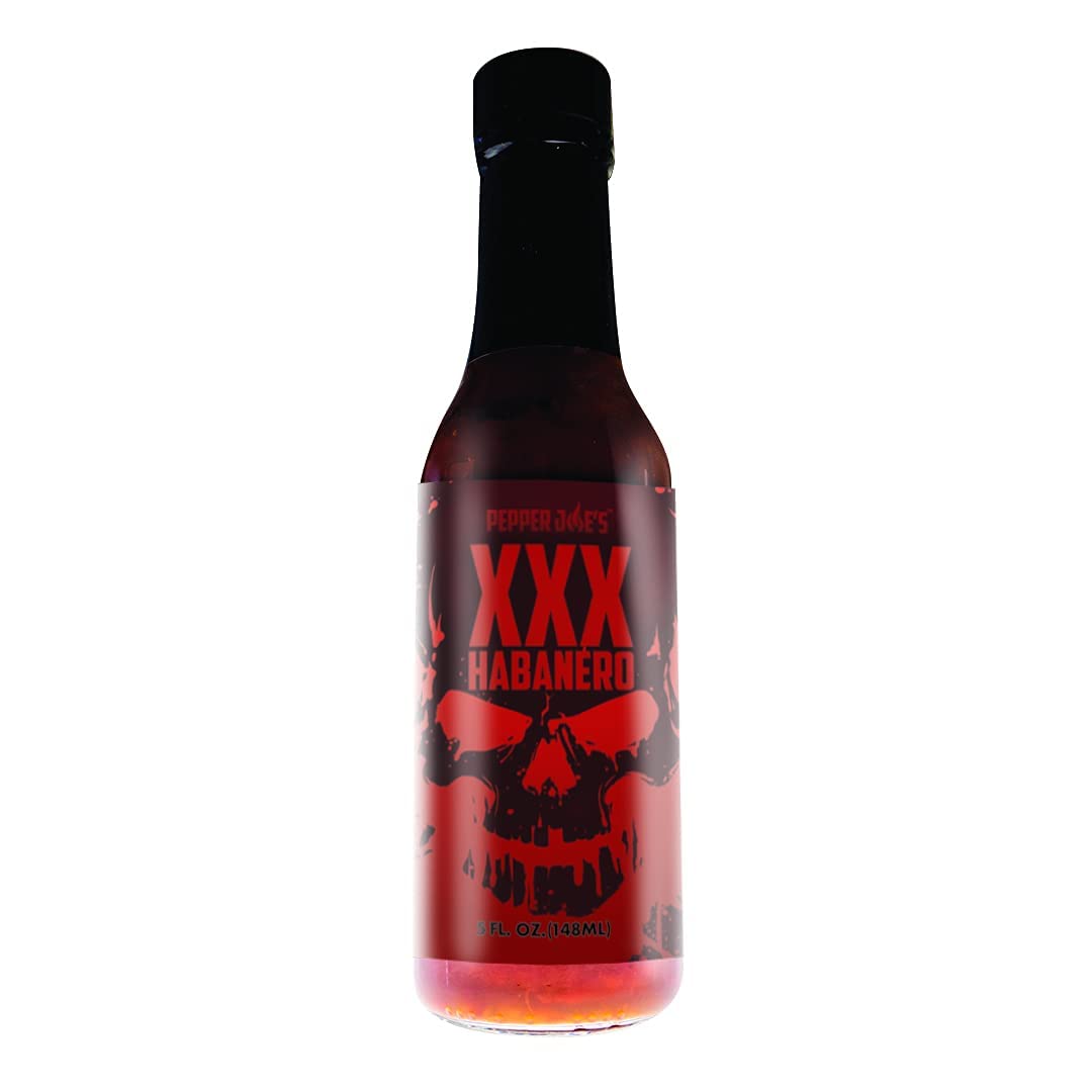 Pepper Joe’s XXX Habanero Hot Sauce - Habanero Peppers with Honey, Peaches, Pineapple - 5 FL OZ