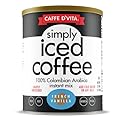 Caffe D'Vita Simply Iced Coffee French Vanilla - 100% Colombian Arabica Instant Mix, French Vanilla Instant Coffee, Low Calorie Iced Coffee, Lightly