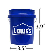 Blue Mini Bucket 0.4-Quart BPA-Free Food-Grade Polypropylene with Earth Garden Pen