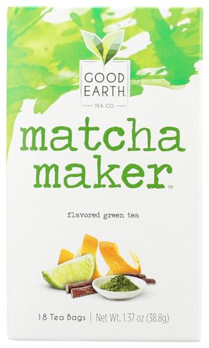 Good Earth Sweet & Spicy Matcha Flavored Green Tea 18 Tea Bags 1.37 Oz (Pack of 1)