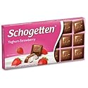 Schogetten Yoghurt-Strawberry Milk Chocolate (Pack of 3)