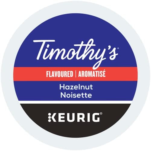Timothy's World Coffee, Noisette, Hazelnut-Flavored Coffee, K-Cup Portion Pack for Keurig K-Cup Brewers, 24-Count (Pack of 2)