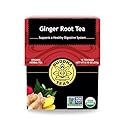 Buddha Teas - Organic Ginger Root Tea - Herbal Tea - For Health & Wellbeing - With Antioxidants & Minerals - Clean Ingredients - Caffeine Free - OU