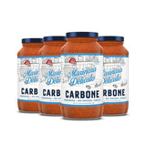 Carbone Marinara Delicato Pasta Sauce | Tomato Sauce Made with Fresh & All-Natural Ingredients | Non GMO, Vegan, Gluten Free, Low Carb Pasta Sauce, 24