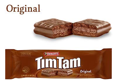 Tim Tam Sampler - Extra Chocolaty, Original, Dark, Chewy Caramel - Chocolate Cream Filling, Imported from Australia (4 Pack) Deliciousness Chocolate