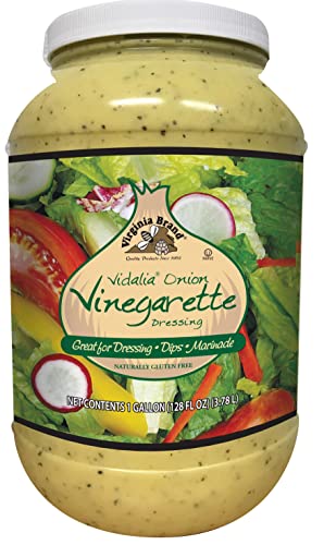 Virginia Brand Gluten Free Vidalia Onion Vinaigrette Salad Dressing, Marinade & Dip, 128 Ounce (Pack of 1)