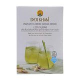 Doi Kham Brand, Instant Lemon Grass Drink, Less Sugar, Size 10g X 12 Sachets