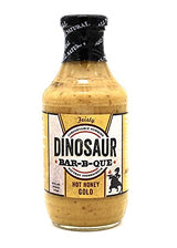 NEW Dinosaur Bar-B-Que Hot Honey Gold Barbecue Sauce, Cajun, Creole, Spice Flavor BBQ sauce, Perfect for grilling, meats, briskets, ribs, chicken