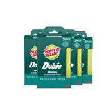 Scotch-Brite Dobie Non-Scratch All-Purpose Scrub Pads, 12 Total Pads (6 Packs of 2), Reusable Scouring Sponges for Kitchen & Bathroom, Safe on