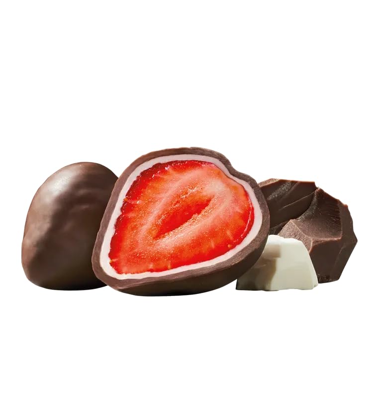 Tru Fru, Dark And White Chocolate Strawberries, 8 Ounce