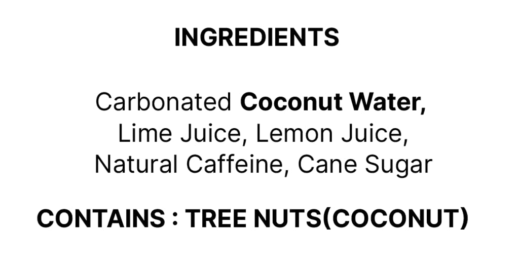 Flova Lemon Lime Energy Drink, All Natural, Electrolytes and Minerals from Coconut Water, 4 Simple Easy to Pronounce Ingredients, 99% Juice, Pack