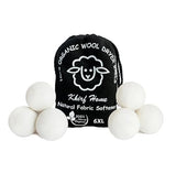 Premium XL Wool Dryer Balls 6-Pack | 100% Organic New Zealand Wool, Handcrafted, Reusable for 1,000+ Loads | Eco-Friendly Fabric Softener, Wrinkle