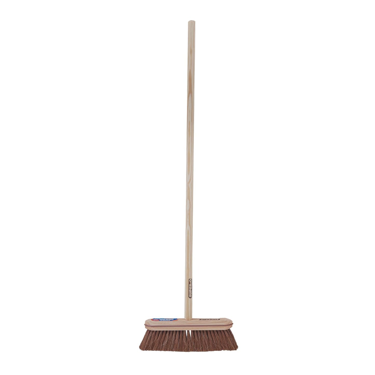 Superio Kitchen and Home Horsehair Broom With Wood Handle, Fine Premium Bristles - Heavy Duty Household Broom Easy Swiping Dust And Wisp Floors