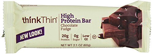 Think Thin Bars - Chocolate Fudge - Box Of 10 by Think Products