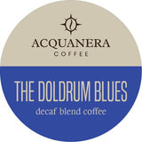 Acquanera Coffee - The Doldrum Blues, Decaf Blend Coffee - 100% Arabica - Single Serve Coffee Pods Compatible With K-cup Brewers - 24 count
