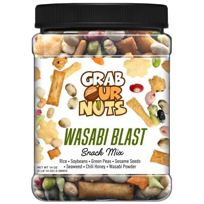 Grab Our Nuts Wasabi Blast Snack Mix, Wasabi Flavor, 14 Ounces