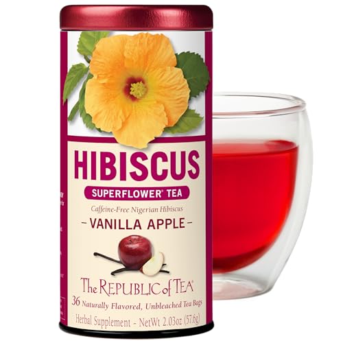 The Republic of Tea, Vanilla Apple Hibiscus, 36-Count