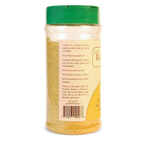 Vegan Nutritional Yeast Seasoning, Gopal’s Rawmesan Original (Parmesan Cheese Alternative) - 8 Ounces