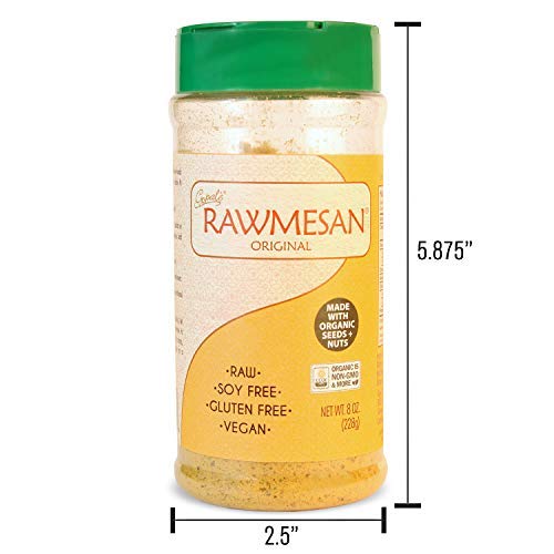 Vegan Nutritional Yeast Seasoning, Gopal’s Rawmesan Original (Parmesan Cheese Alternative) - 8 Ounces