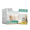 The Clean People Laundry Detergent Pods - Hypoallergenic Laundry Pods - Ultra Concentrated, Recyclable Packaging, Stain Fighting - Fresh Scent, 96