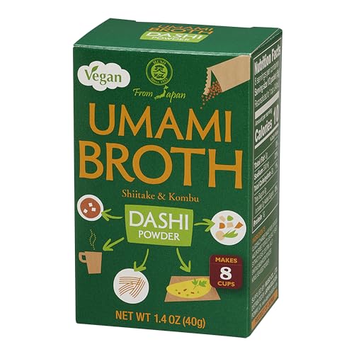 Muso From Japan - Umami Broth Dashi Powder, Vegan - 1.4oz, 4 Sachets (Pack of 1)