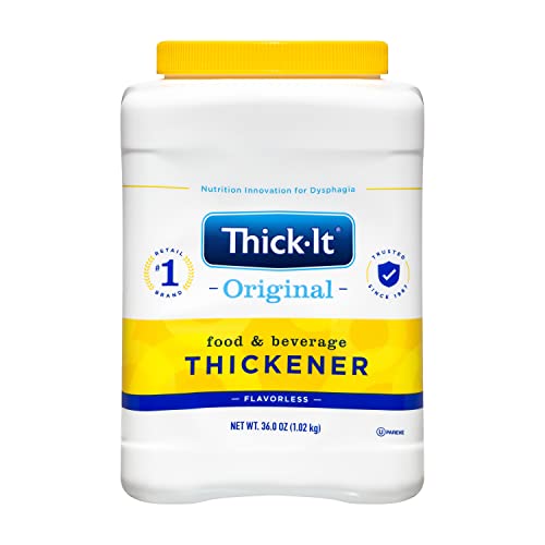 Thick-It Original Food & Beverage Thickener, Flavorless Powder for Dysphagia (IDDSI), Digestible Swallowing Aid, Easy-to-Mix & Instant Dissolve, Used