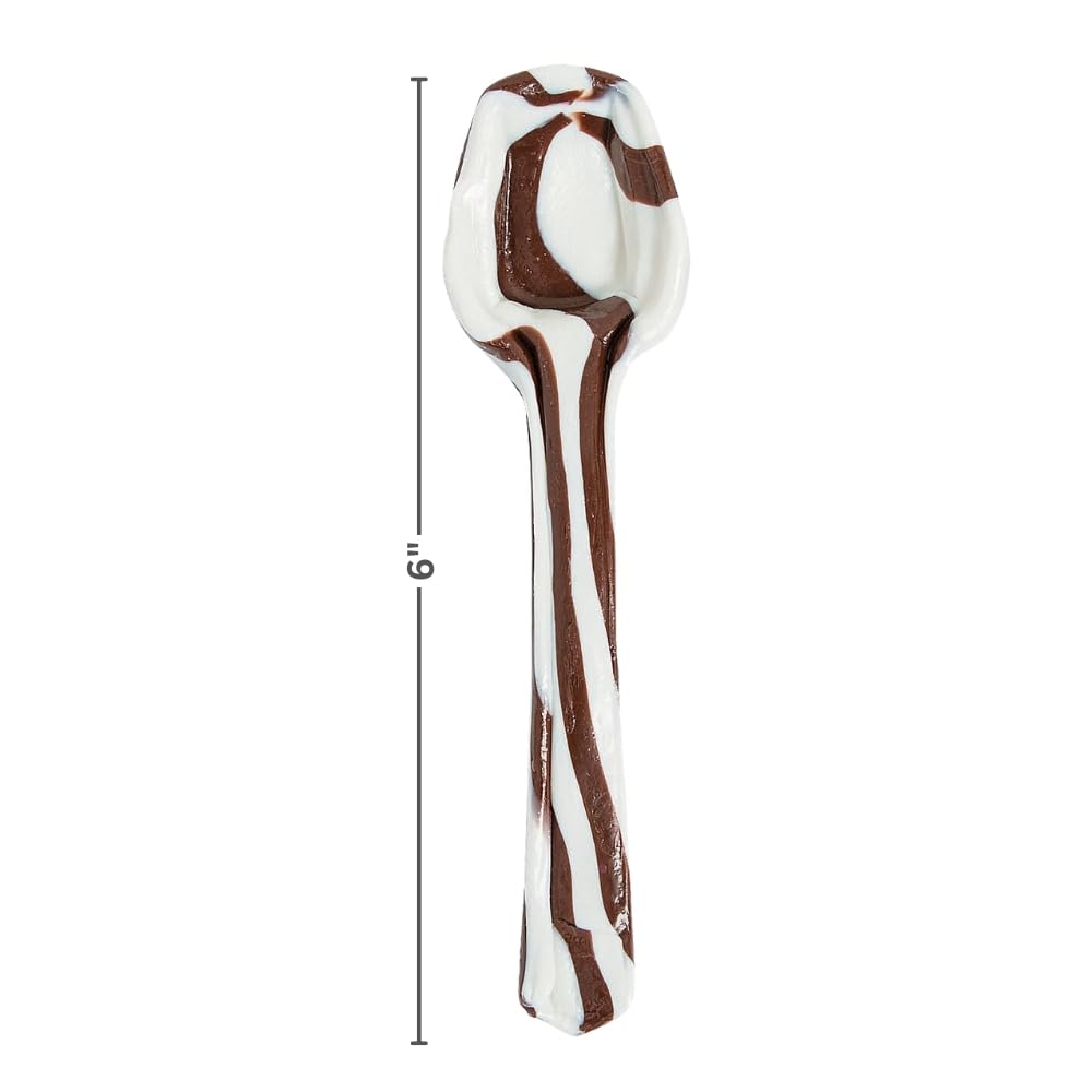 Fun Express Hot Chocolate Spoons Edible Candy Spoons for Hot Cocoa - 12 Pack Christmas Hot Cocoa Bar Supplies | Chocolate Sticks & Stirrers